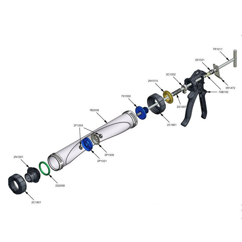 Sika RUČNI PI&Scaron;TOLJ AVON 600ml za kobasice