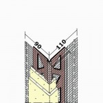 PROTEKTOR LAJSNA PVC PODESIVI UGAO sa MREŽICOM 90x110mm Ugao do 135°  03752 cena za 1 m´ (dužni)