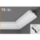 Unutra&scaron;nja UGAONA lajsna YS-1C  L=2m