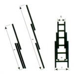 MERDEVINE Aluminijumske KOMBINOVANE K-12 stepenika