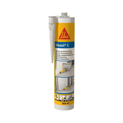 Sikasil® C 300 ml TRANSPARENTNI Alkoksi neutralna silikonska masa za sve vrste građevinskih i sanitarnih zaptivanja