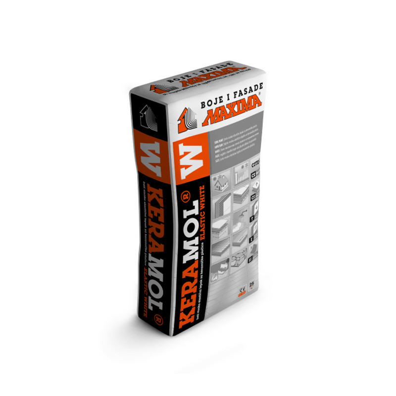 Maxima KERAMOL  ELASTIC WHITE  25 kg beli lepak za pločice C2TES1