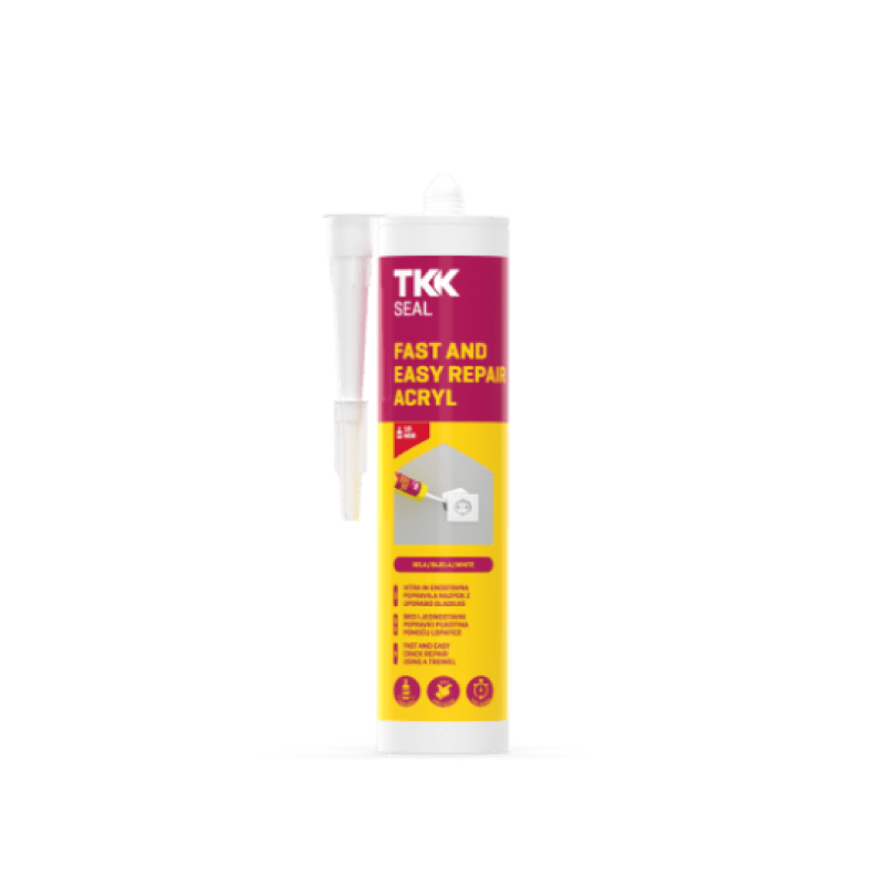 TKK SEAL Fast&easy repair acryl 300ml zaptivna masa za popravke i ispunjavanje pukotina i &scaron;upljina, prefarbavanje nakon 10 minuta