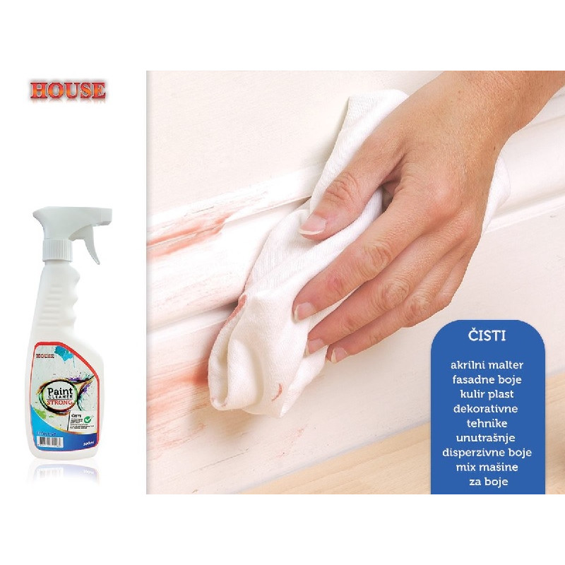 Paint CLEANER STRONG 500ml snažni čistač unutra&scaron;njih, fasadnih boja i zavr&scaron;nih akrilnih malteraA