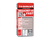 ISOMAT MEGACRET-40 FAST 25kg  Brzovezujući, veoma čvrst reparaturni cementni malter, ojačan vlaknima klasa R4