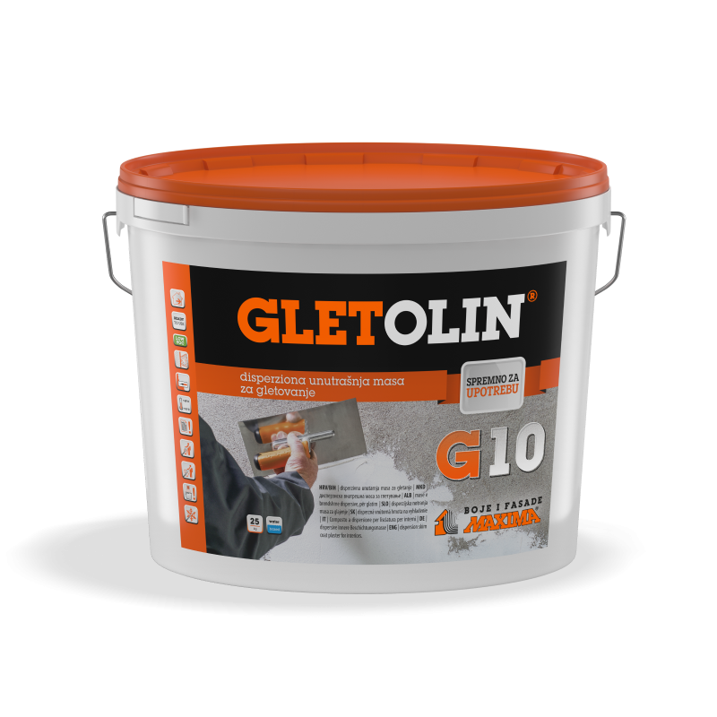 GLETOLIN® G10 disperziona unutrašnja masa za gletovanje 25 kg