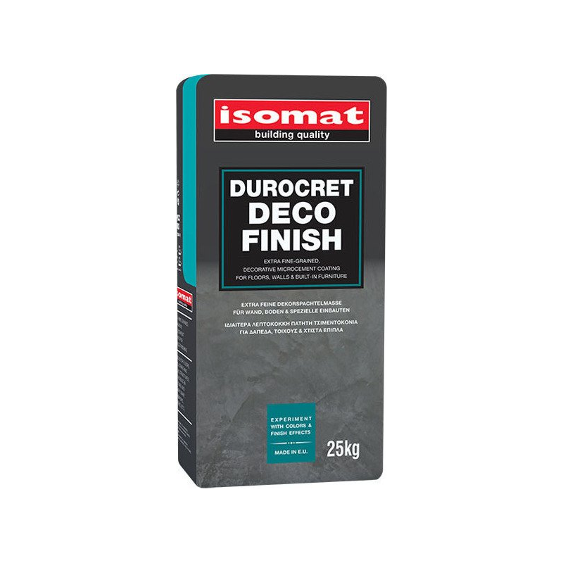 Isomat DUROCRET-DECO FINISH Dekorativni MIKROCEMENTNI mikrocementni malter ekstra fine granulacije za podove, zidove i ugradni nameštaj