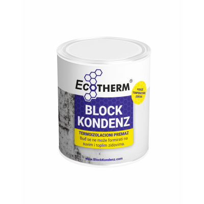 EcoTherm BLOCK KONDENZ 750ml Termoizolacioni pemaz koji trajno sprečava pojavu buđi na zidovima