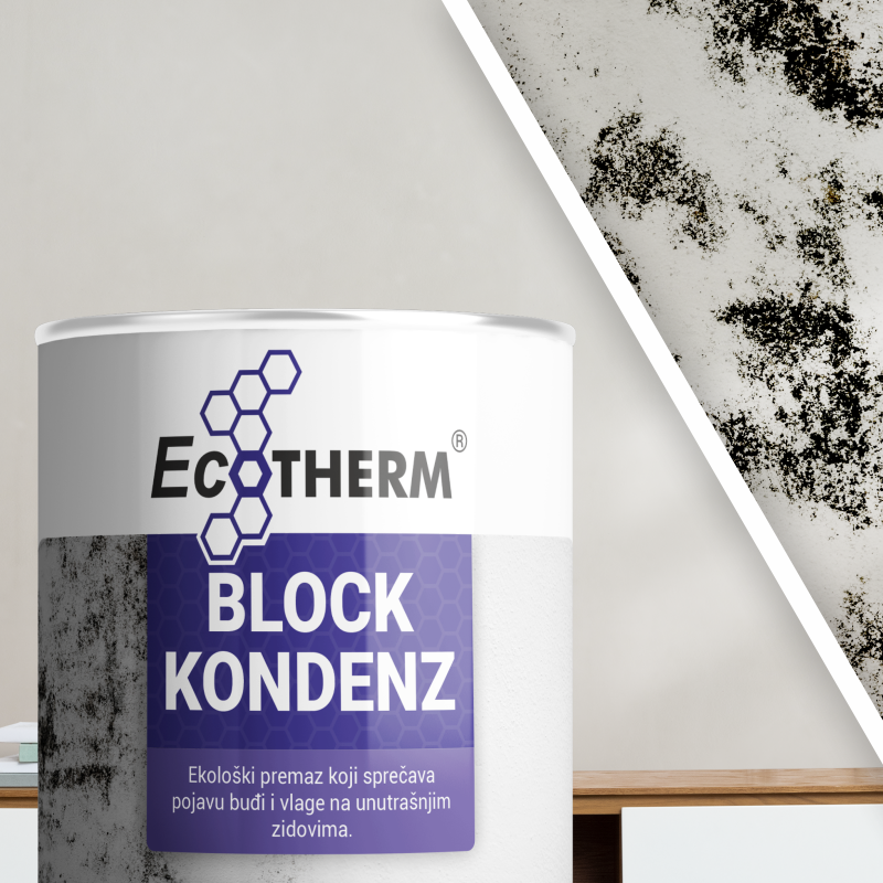 EcoTherm BLOCK KONDENZ 750ml Termoizolacioni pemaz koji trajno sprečava pojavu buđi na zidovima