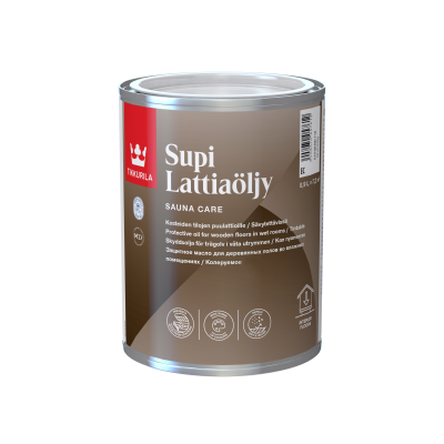 Tikkurila SUPI FLOOR OIL 900ml ZA&Scaron;TITNO ULJE ZA DRVENE PODOVE U VLAŽNIM PROSTORIJAMA