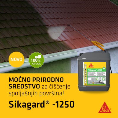Sikagard 1250 5kg Enzimski, vodeni čistač za spolja&scaron;nju upotrebu na različitim podlogama