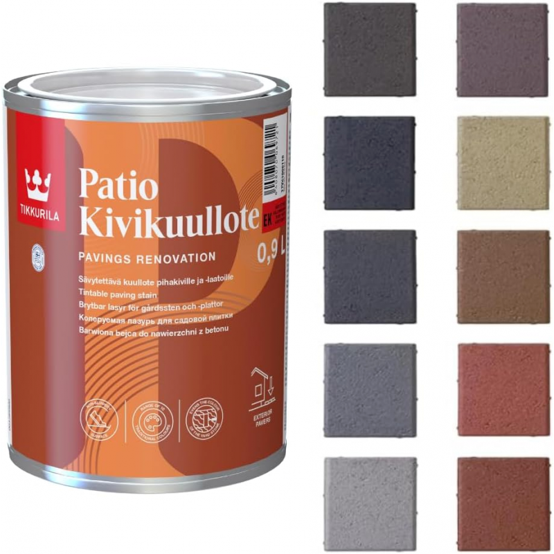 Tikkurila Patio Kivikuullote Paving Stonestain boja za behaton ploče i betonske pločnike