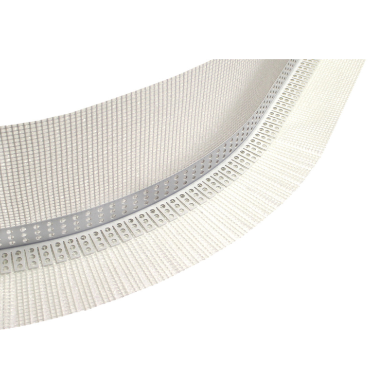 PVC ugaona lajsna za LUKOVE sa mrežicom 10x15cm  L=2.50m