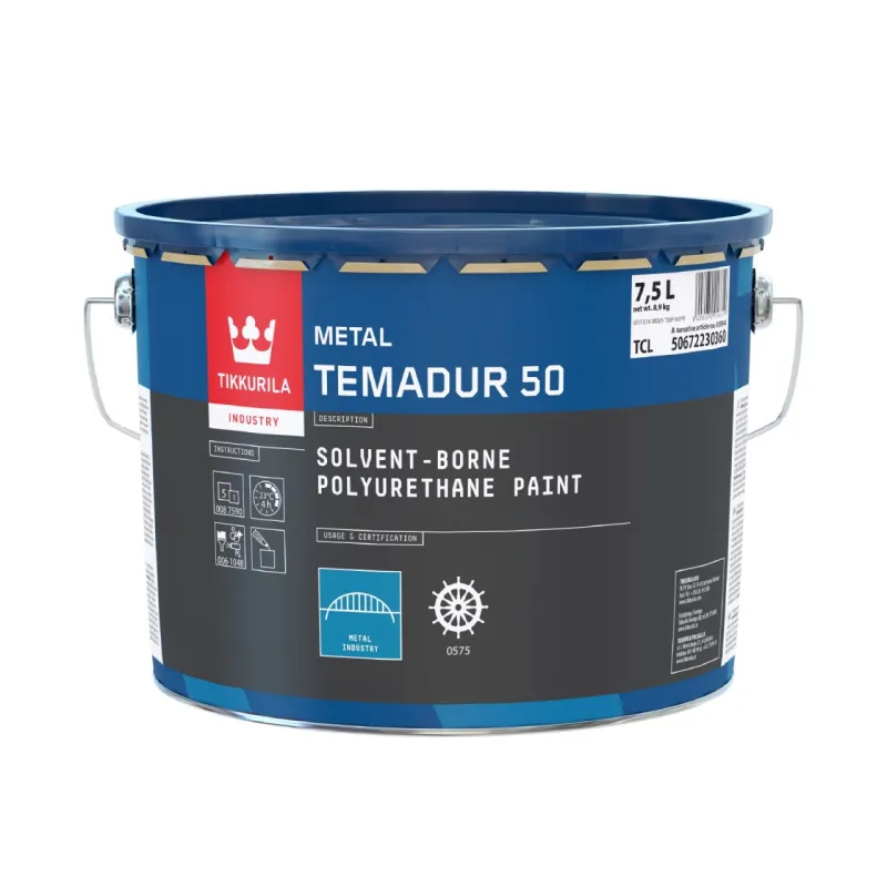 Tikkurila Temadur 50 2K poliuretanski POLUSJAJ završni premaz