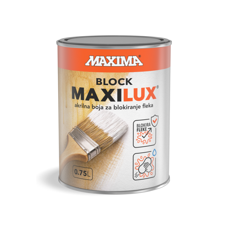 Maxima MAXILUX Block uljana boja za blokiranje fleka na zidovima